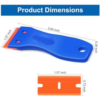 Plastic Razor Blade Scraper and 10 Extra Blades - Image 2